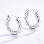 Lucy - Earrings Billie Hoops - Silver