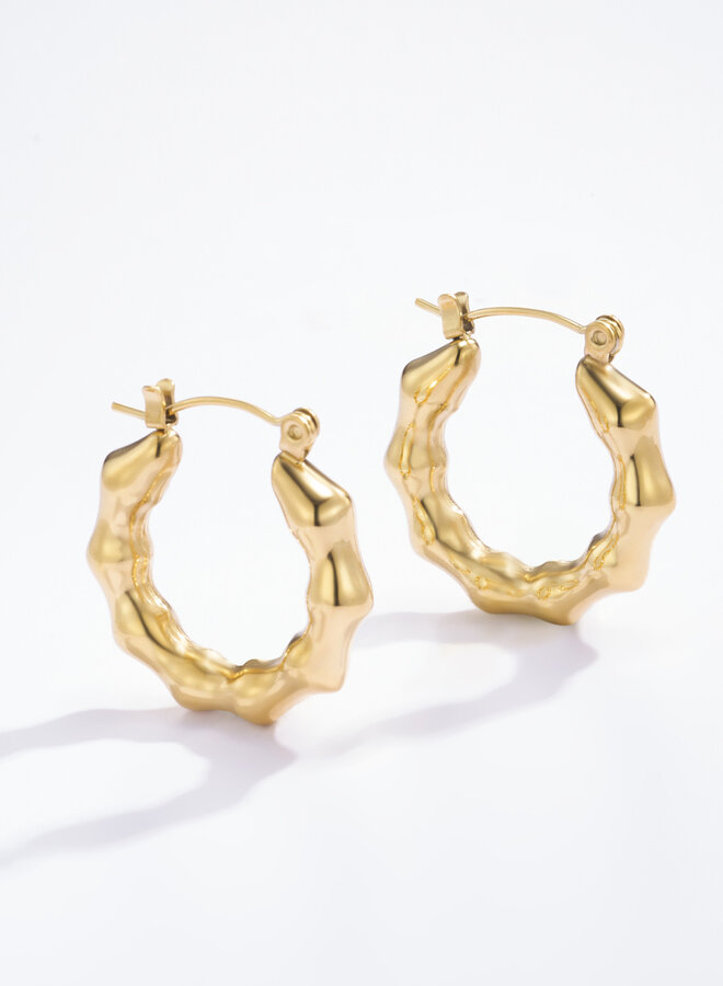 Lucy - Earrings Billie Hoops - Gold