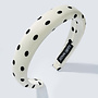 Lucy - Headband Polka Dot - Blanc