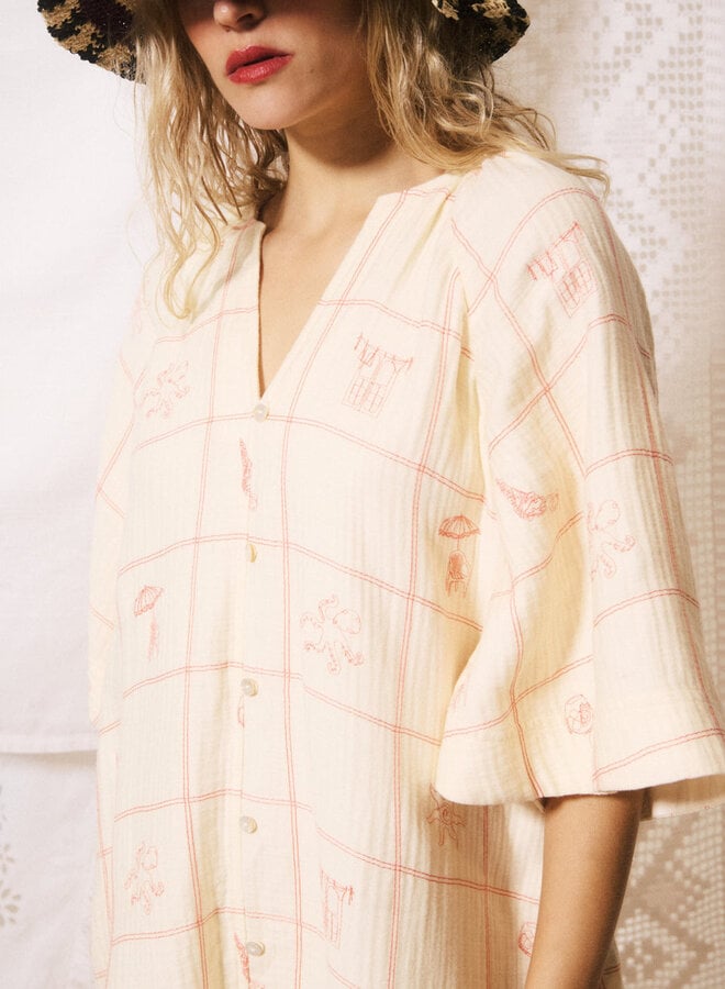 FRNCH - Robe Tommaso - Creme