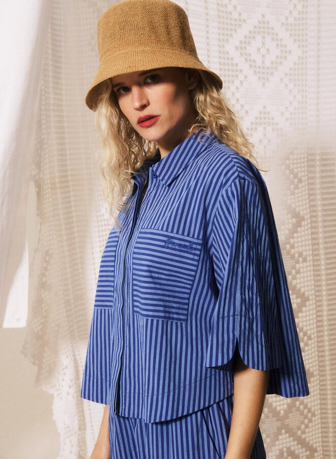 FRNCH - Chemise Anna - Bleu Electrique