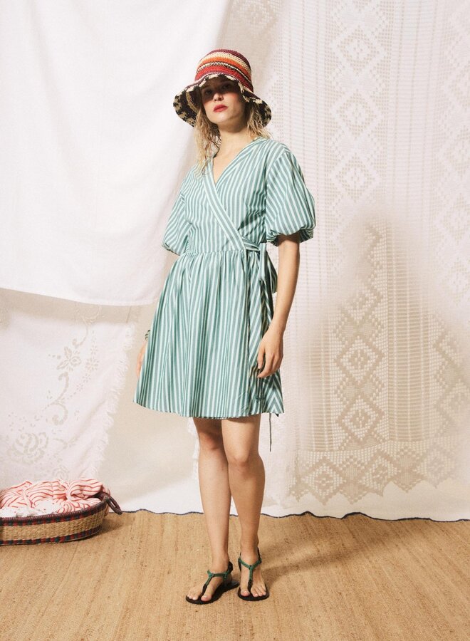 FRNCH - Robe Sossio - Vert Rivage