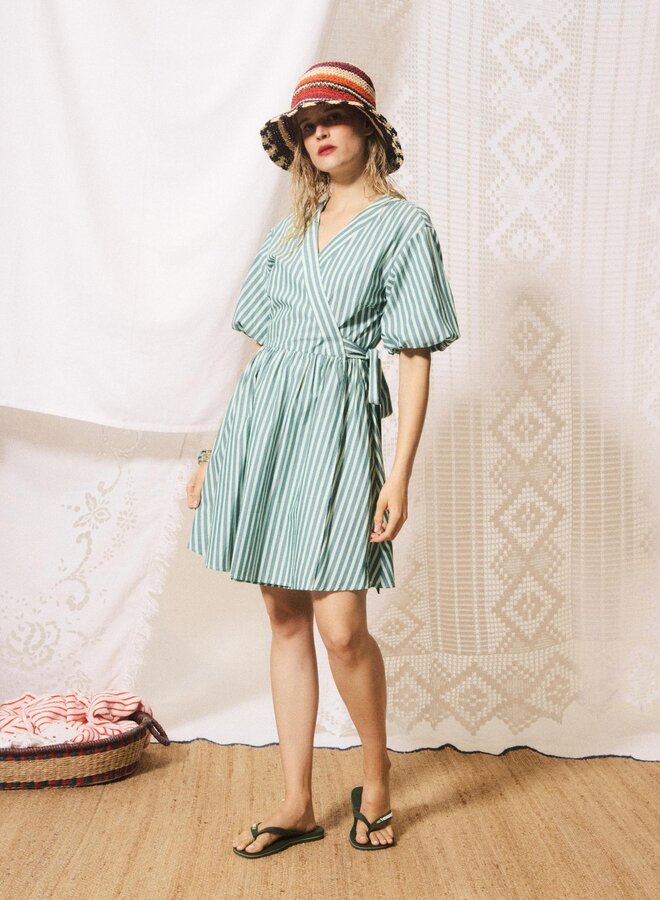 FRNCH - Robe Sossio - Vert Rivage