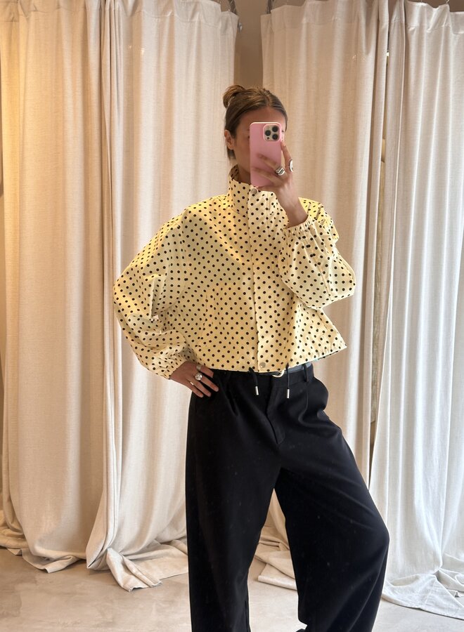 Polka Dot Bomber - Jaune et Marron