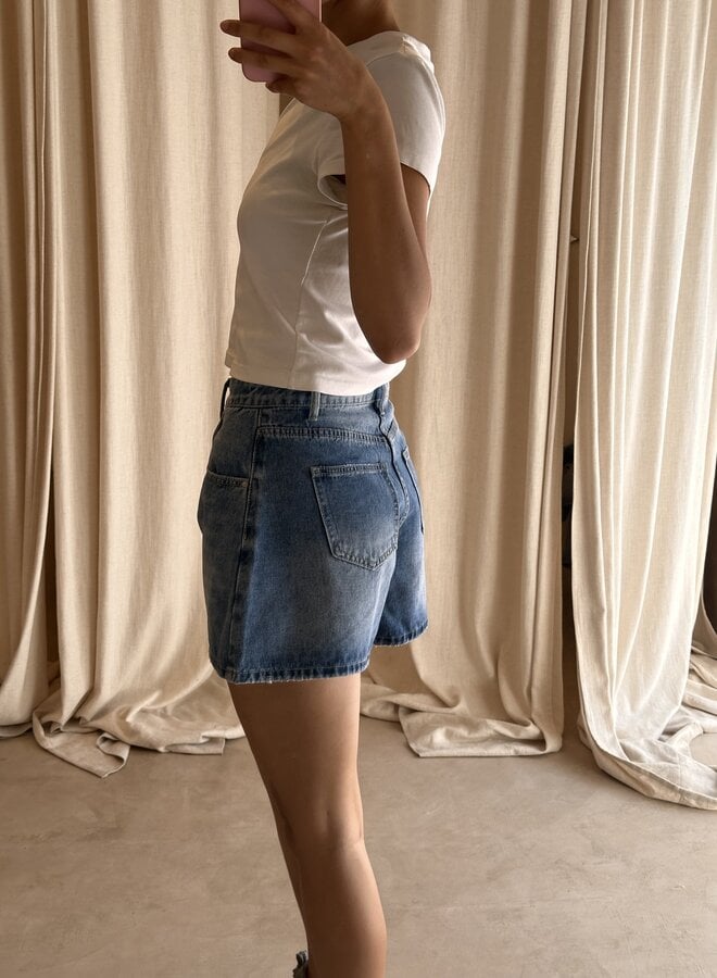 Denim Short Faye - Mid Blue