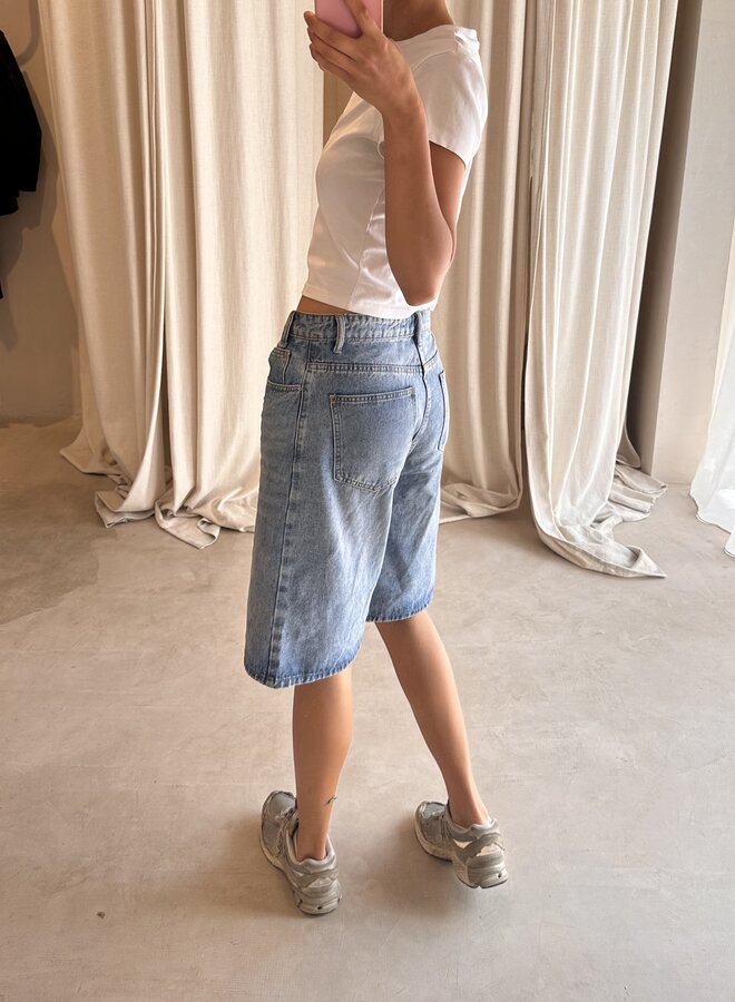 Bermuda Denim Short - Light Blue