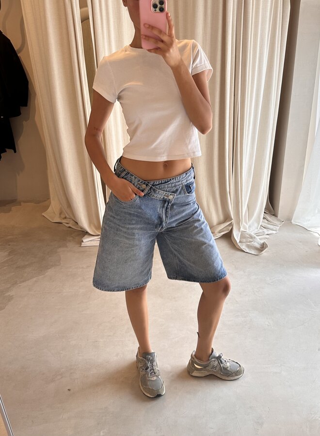 Bermuda Denim Short - Light Blue