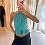 Following Lucy - Luna Top - Blue Lagoon