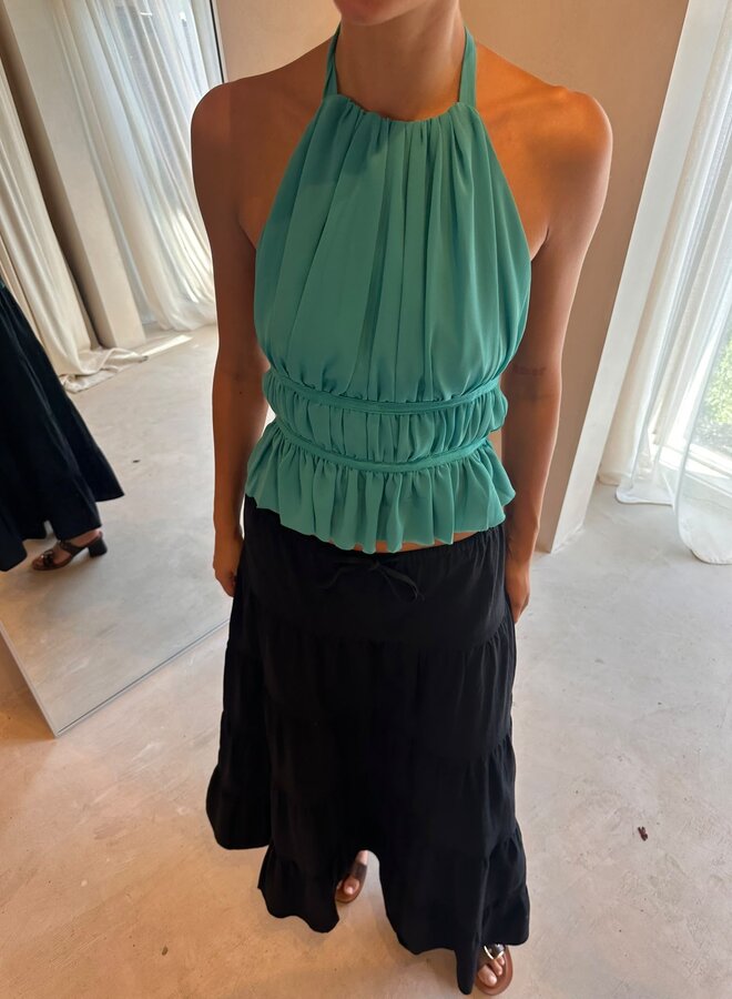 Following Lucy - Luna Top - Blue Lagoon
