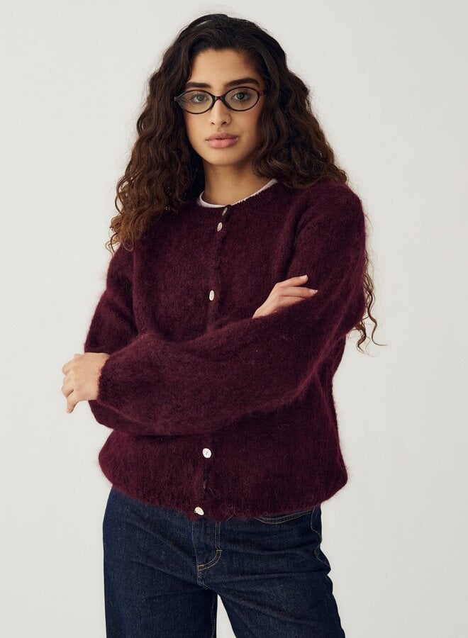Noella - N-Kae Mohair Cardigan - Winetasting