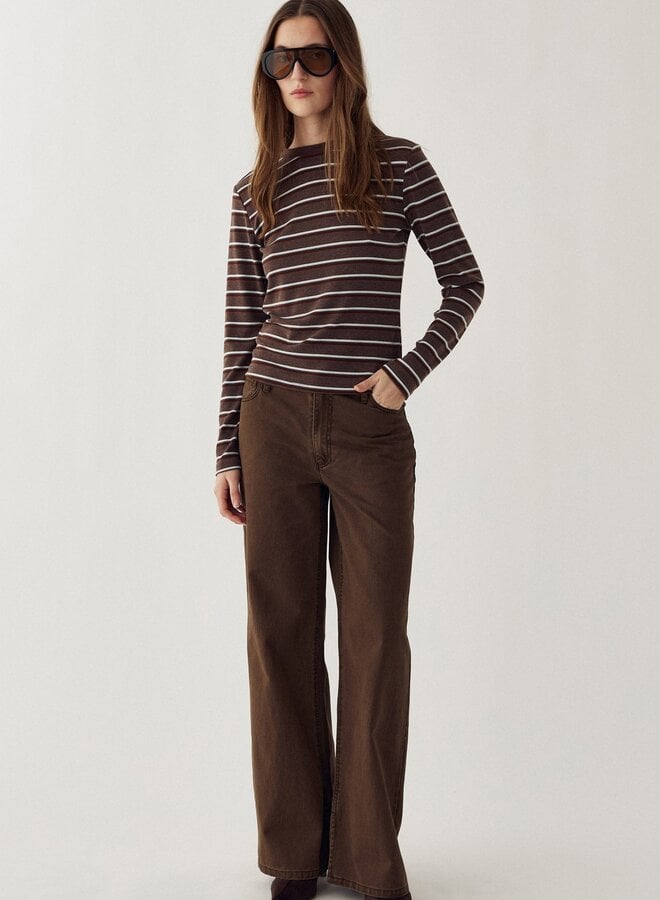 Noella - N-Lidie LS Top - Dalma Blue Stripe