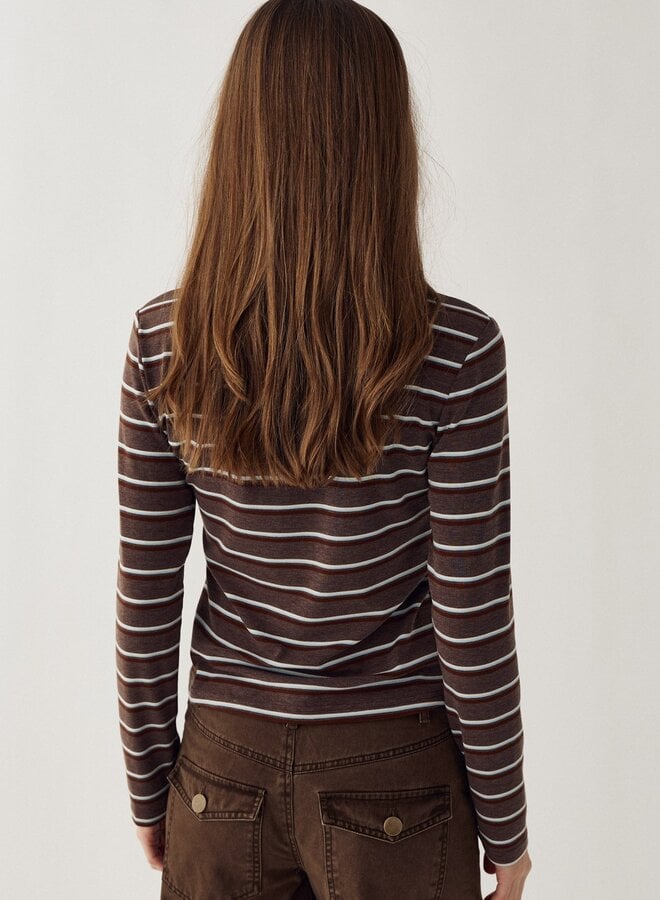 Noella - N-Lidie LS Top - Dalma Blue Stripe