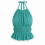 Following Lucy - Luna Top - Blue Lagoon