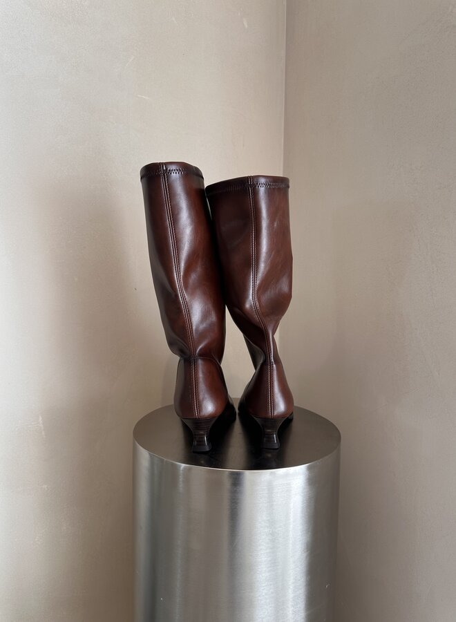 Miss Elastic - Zetina Wow Boots -Marron