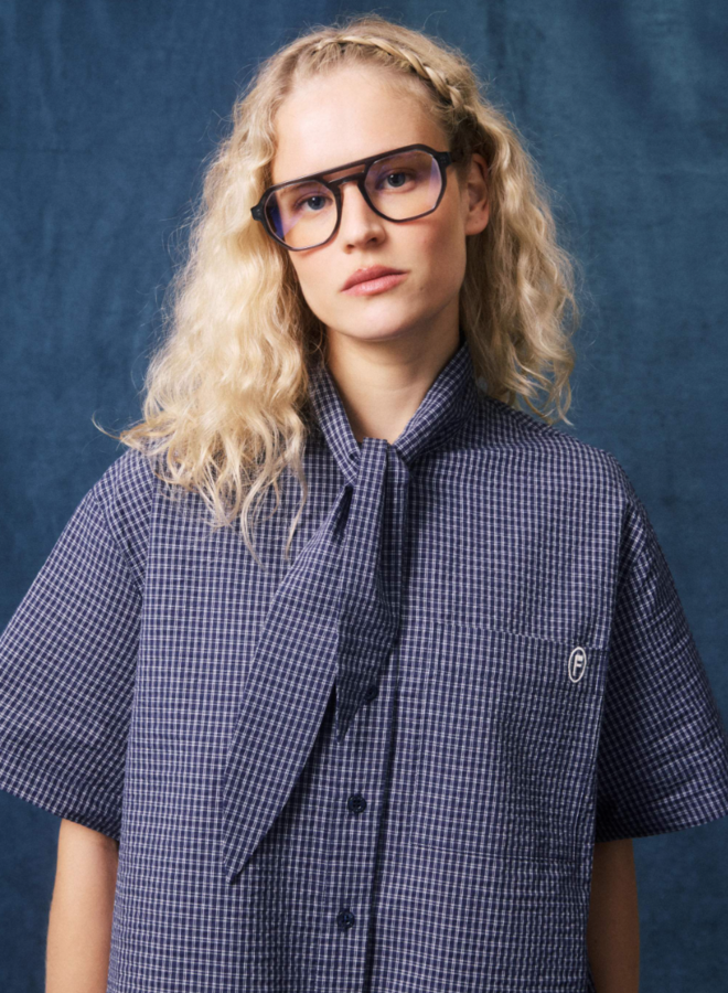 FRNCH - Chemise Naomi - Marine Blauw
