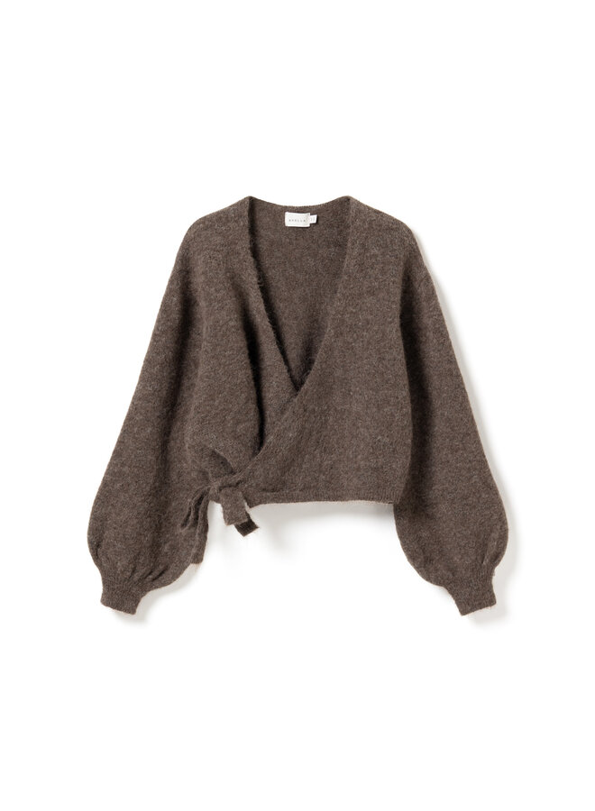 Noella - N-Kae Knit Cardigan - Timber Brown Melange