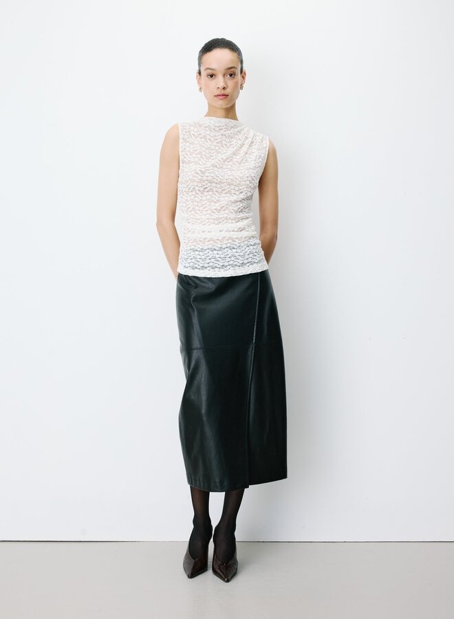 G&M - Sleeveless Avilla Lace Top - Ecru