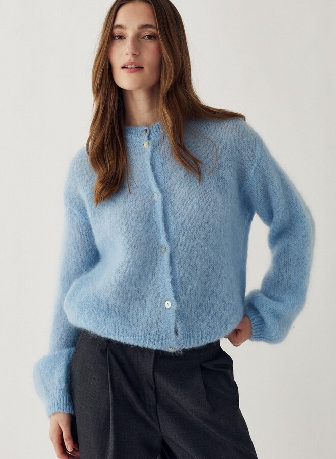 Noella - N-Kae Mohair Cardigan - Baby Blue