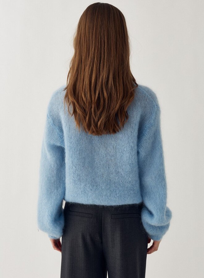 Noella - N-Kae Mohair Cardigan - Baby Blue