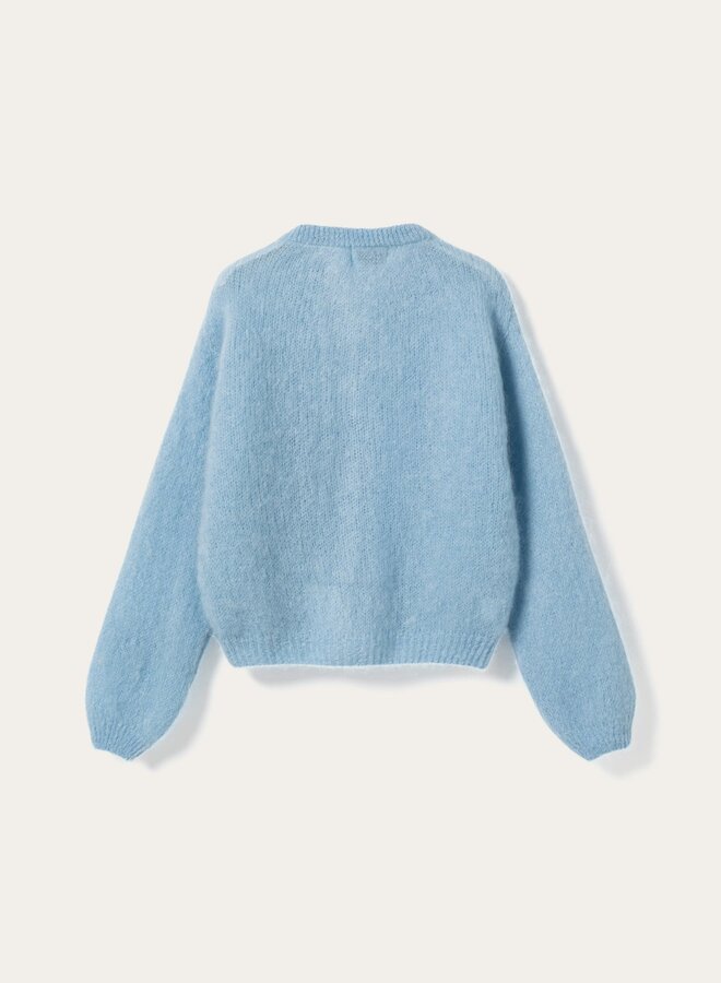Noella - N-Kae Mohair Cardigan - Baby Blue
