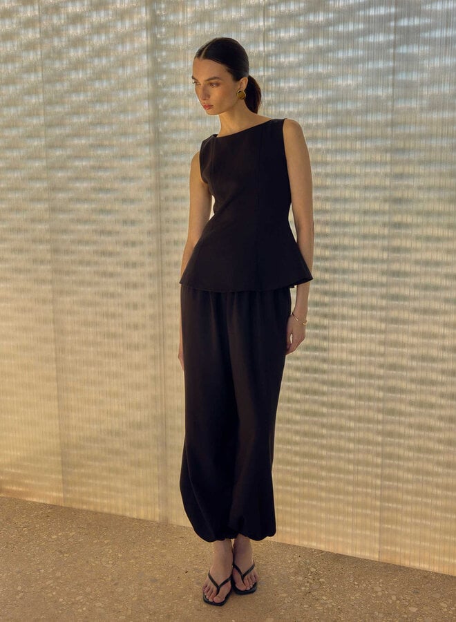 G&M - High Rise Balloon Pants - Noir