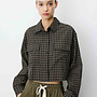 G&M - Boxy Cropped Shirt Azelle - Noir
