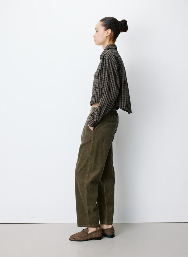 G&M - Boxy Cropped Shirt Azelle - Noir