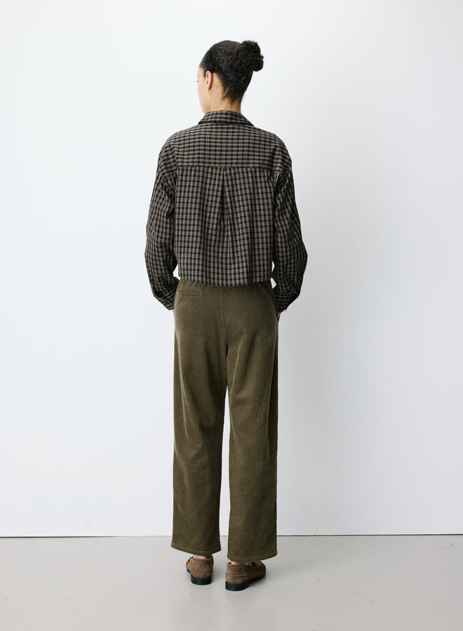 G&M - Boxy Cropped Shirt Azelle - Noir