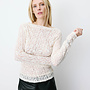 G&M - Boat-Neck Lace Top Avoine - Ecru