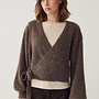 Noella - N-Maelee Knit Cardigan - Timber Brown Melange