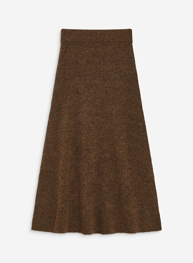 G&M - Flared Maxi Skirt Aluna - Chocolat