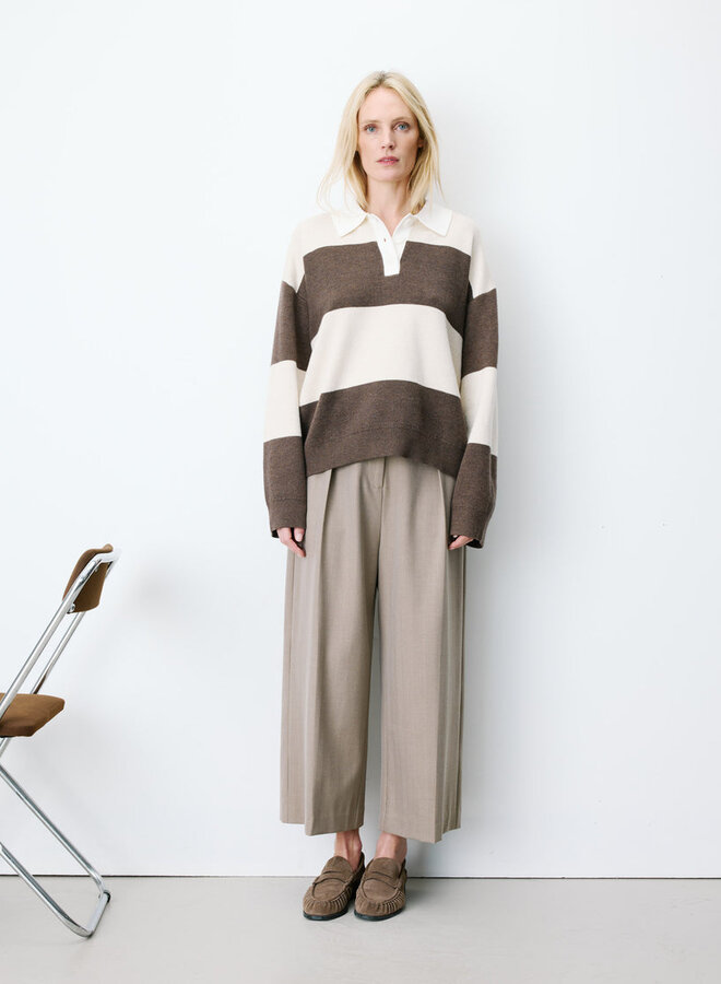 G&M - Oversized Polo Sweater Astre - Sable