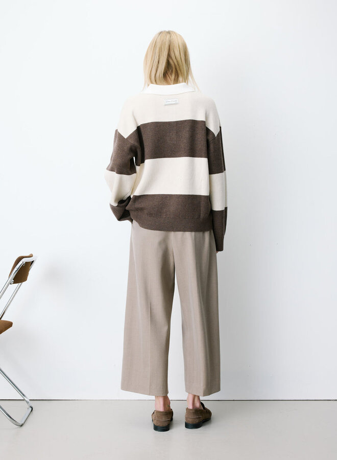G&M - Oversized Polo Sweater Astre - Sable