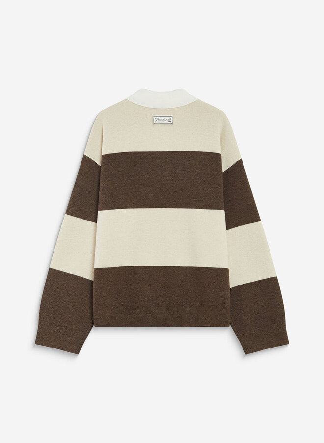 G&M - Oversized Polo Sweater Astre - Sable