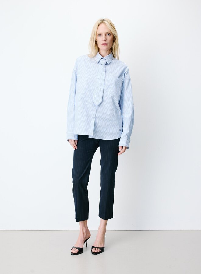 G&M - Oversized Cotton Shirt Athena - Ciel