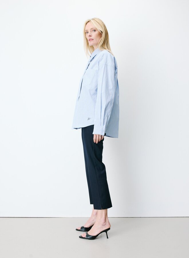 G&M - Oversized Cotton Shirt Athena - Ciel