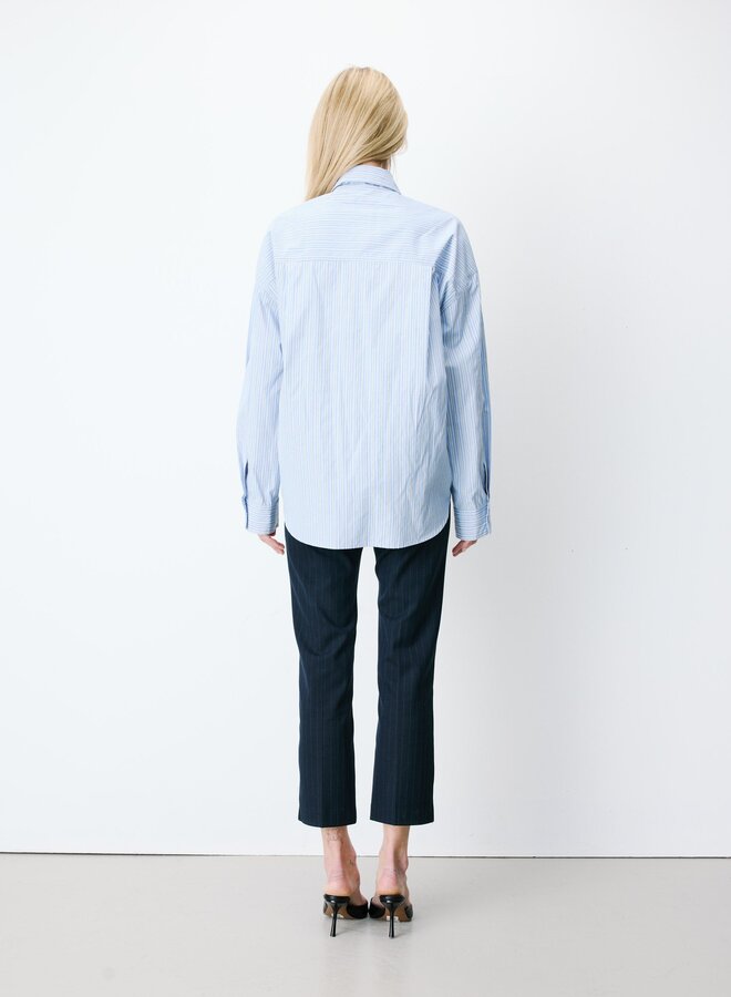 G&M - Oversized Cotton Shirt Athena - Ciel