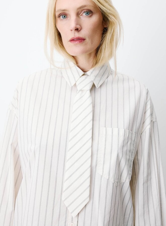 G&M - Oversized Cotton Shirt Athena - Blanc