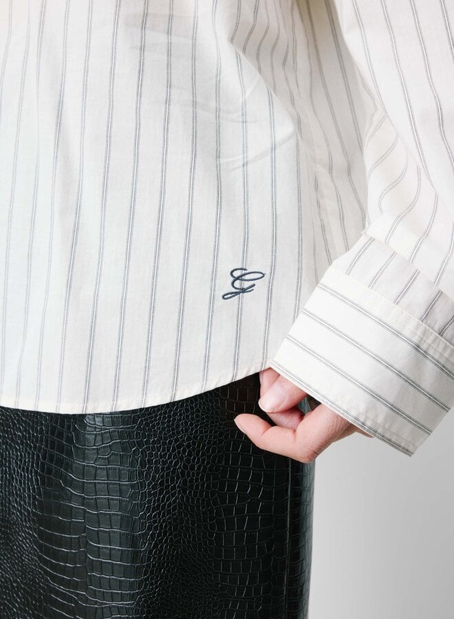 G&M - Oversized Cotton Shirt Athena - Blanc