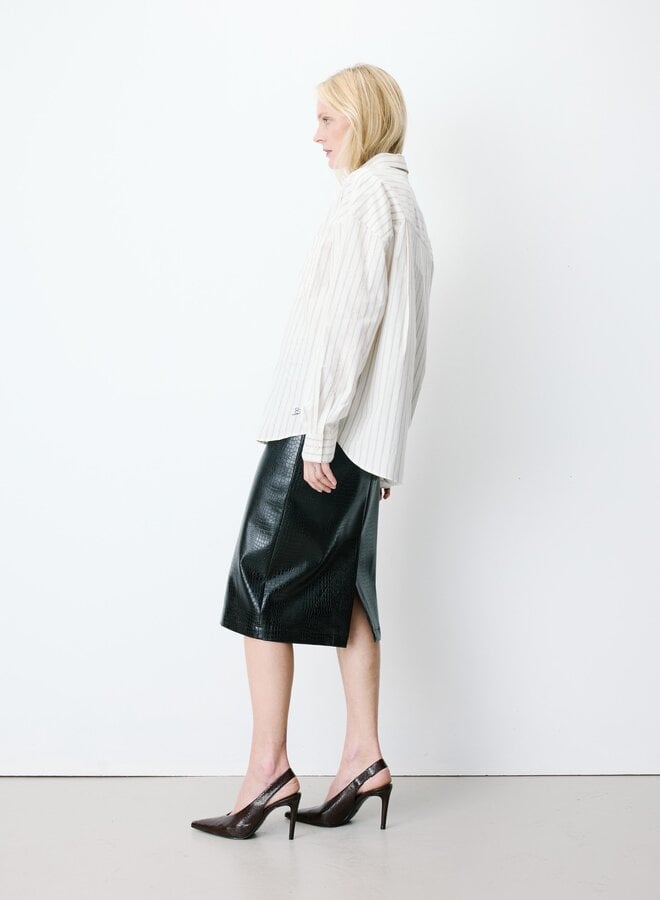 G&M - Oversized Cotton Shirt Athena - Blanc