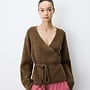 G&M - Wrap Knit Cardigan Anior - Chocolate
