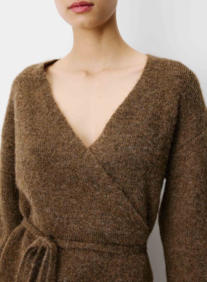 G&M - Wrap Knit Cardigan Anior - Chocolate