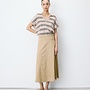 G&M - Flared Maxi Suede-Effect Skirt Ariana - Coffee
