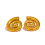 LUCY - Spiral Jazz Earring - Gold