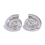 LUCY - Spiral Jazz Earrings - Silver