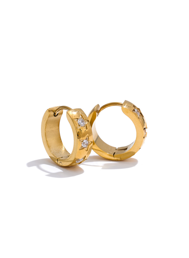 LUCY - Earrings Starry Night - Gold
