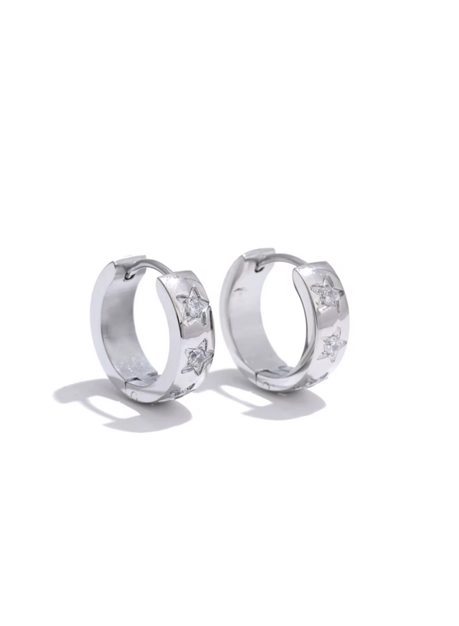 LUCY - Earrings Starry Night - Silver