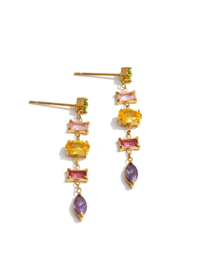 LUCY - Earrings Josephine - Gold Multi