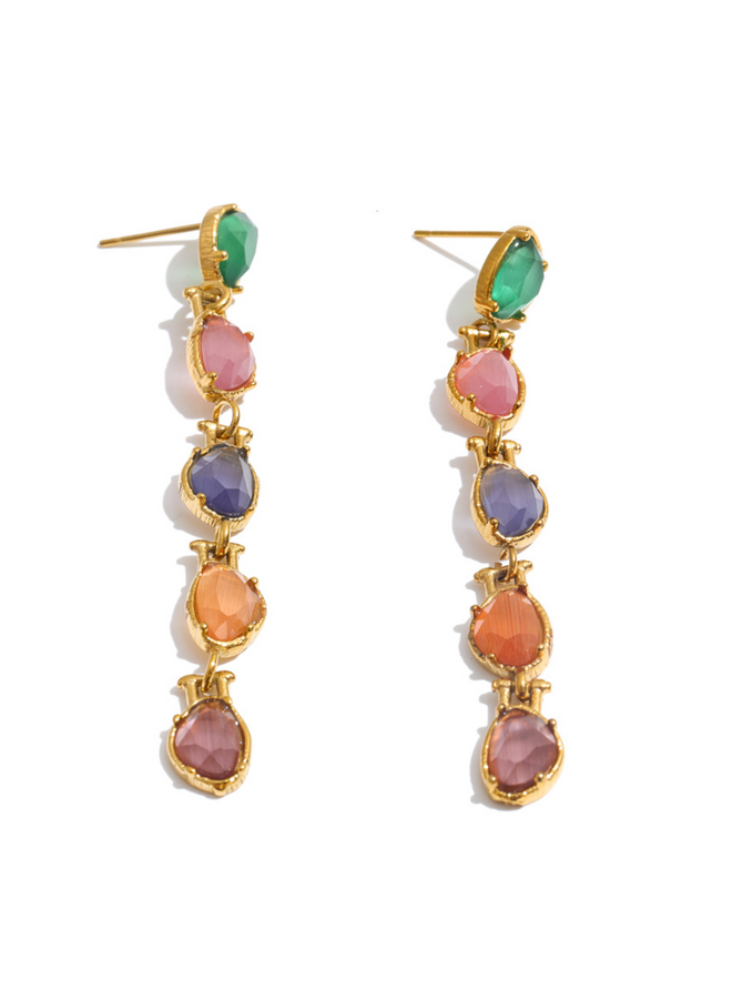 LUCY - Earrings Balime - Gold Multi