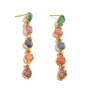 LUCY - Earrings Balime - Gold Multi